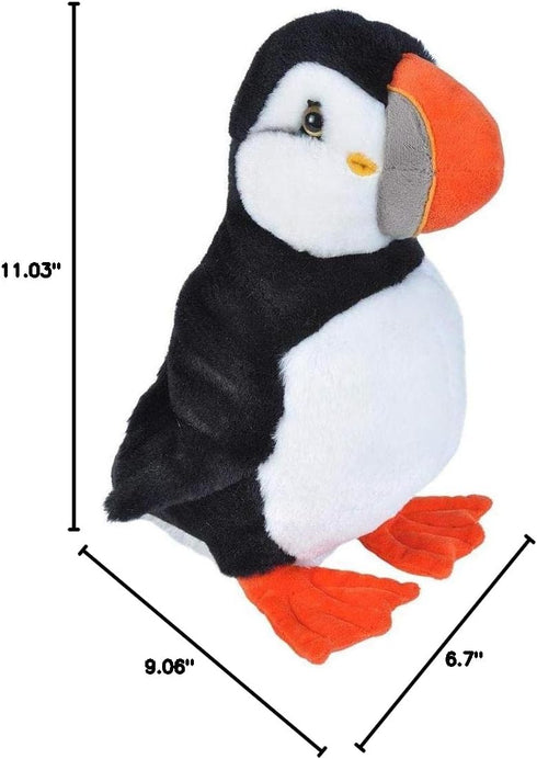 Wild Republic Puffin Plush Stuffed Animal, Cuddlekins Toy, 11.5 Inches, Gifts for Kids