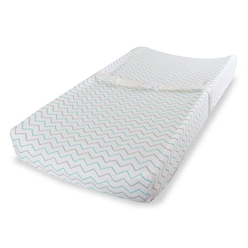 2 Pack Baby Changing Pad Covers - - for Boys Girls Neutral - Soft Jersey Knit Cotton (Blue/Grey) Baby Changing Table