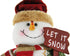 Greenery Christmas Snowman Plush Stuffed Toy - Standing Collectible Figurines for Indoor Table Display and Party