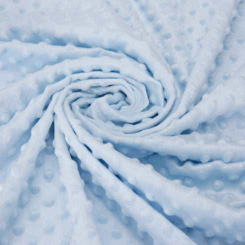 Pro Goleem Baby Soft Minky Dot Blanket with Silky Satin Backing for Boys (Blue, 30’’ x 40’’)