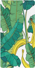 Bseiialft Banana Leaves Tropical Crib Sheets for Boys Girls Soft and Breathable Cotton