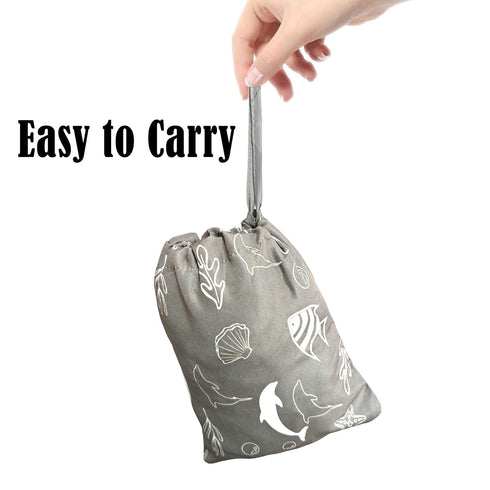Portable Shopping Cart Cover, High Chair and Grocery Cart Covers for Babies, Kids, Infants (Gray Seaworld)