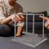 Newton's Cradle Pendulum with 7 Balls - Balance Ball 60+ Sec Swingtime Glass Base Science Gadget for Home & Office