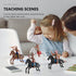 NUOBESTY Indian Model Figures - 8 Pieces Horse Riding Plastic Indians Figurines Playset