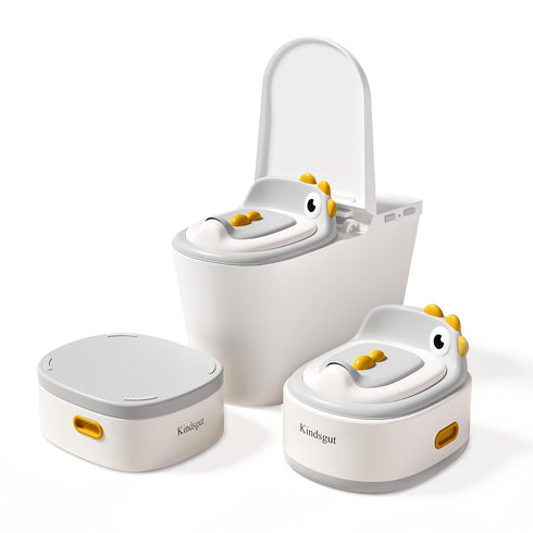 kindsgut Portable 3-in-1 Potty Trainer for Travel & Home, Convertible Potty Training Seat