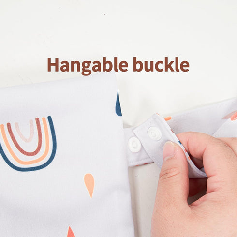 Happy Flute 9 Sets Girls(6-33 pounds,0-3 Bag+4Diapers 4Inserts (AD06) HappyFlute Newborn Baby Cloth Pocket Diapers