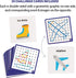 Coogam Wooden Geoboard, 8x8 Graphical Educational Toy with 30Pcs Pattern Cards and Latex Bands for Kids