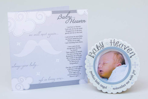 The Grandparent Gift Baby Heaven Infant Loss or Miscarriage Gift, Mini Photo Frame or Hanging Ornament with Sentiment