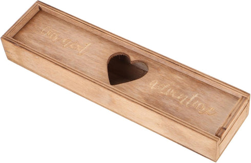 Pregnancy Test Keepsake Box Lid Decorative Wooden Announcement Case for Reveal Multifunctional