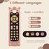 Nueplay Baby TV Remote Control Toy - Silicone Teether Cover - Early Number Learning in 3 Languages for Toddlers