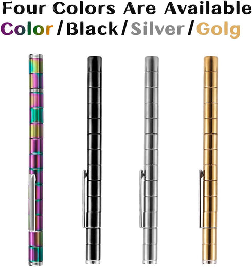 LARAH Black Fidget Pen Toy, Sensory Tool EDC Fidgeting Game for Adults, Cool Gadget Best for Stress and Anxiety Relief