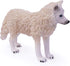 UANDME 4pcs Wolf Toy Figurines Set, Arctic Wolf Family Cake Topper Toy Gift for Kids (White)