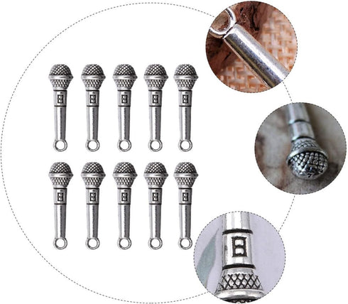 Toyvian Dollhouse Decor Musical Doll, 1:12 Scale Miniature Microphone Musical Instruments Dollhouse Accessories