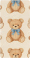 CZXW Cute Bears with Bows Crib Sheets Fitted 52" x 28" Natural Cotton