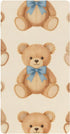 CZXW Cute Bears with Bows Crib Sheets Fitted 52" x 28" Natural Cotton