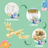WODMAZ 24 Packs Dinosaur Building Blocks for Easter Basket Stuffers, Easter Egg Hunt, Valentines Party Favors