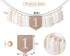 1st Birthday High Chair Banner - White Tassel Theme Banner For Girl - First Birthday Party Banner - White Fringe Wood