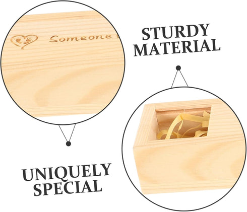 Pregnancy Test Case Holder Wooden Box Announcement Sign for Pregnant Women Multifunctional Keepsake Organizer