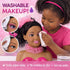 Playset Liberty Imports African American Black Makeup and Hair Styling Doll Head Toy with Real Washable Cosmetic