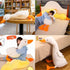 White Swan Stuffed Animal, Funny Duck Plush Doll, Soft Pillow Cushion Goose Toy Gifts for Kids, 25.6 Inches
