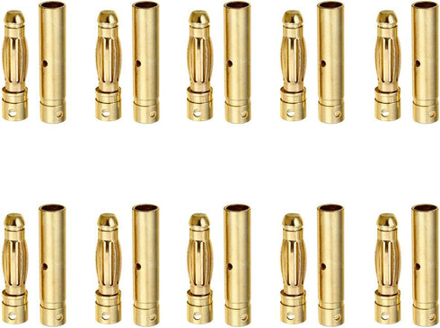 10 Pairs Hobbypark Female Male 4mm Gold Bullet Connector Plug for RC Battery ESC Motor Wire