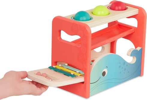 B. toys- Xylo-Pound Whale, Musical Instrument with Hammer & Balls for Developmental Play for Toddlers 1 Year+