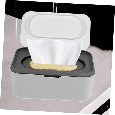 HEALLILY Wipes Dispenser Dust Cover Large Capacity Refillable Wipe Holder for Travel Home and Bathroom Use Practical