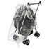 KIMILEAY Unisize Pet Stroller Rain Cover, EVA Transparent Waterproof & Windproof Cover for Snow Rain Wind, Foldable