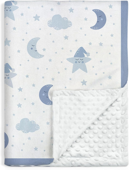 Star Baby Blanket 30 x 40 Inches for Boys Girls, Toddler Newborn