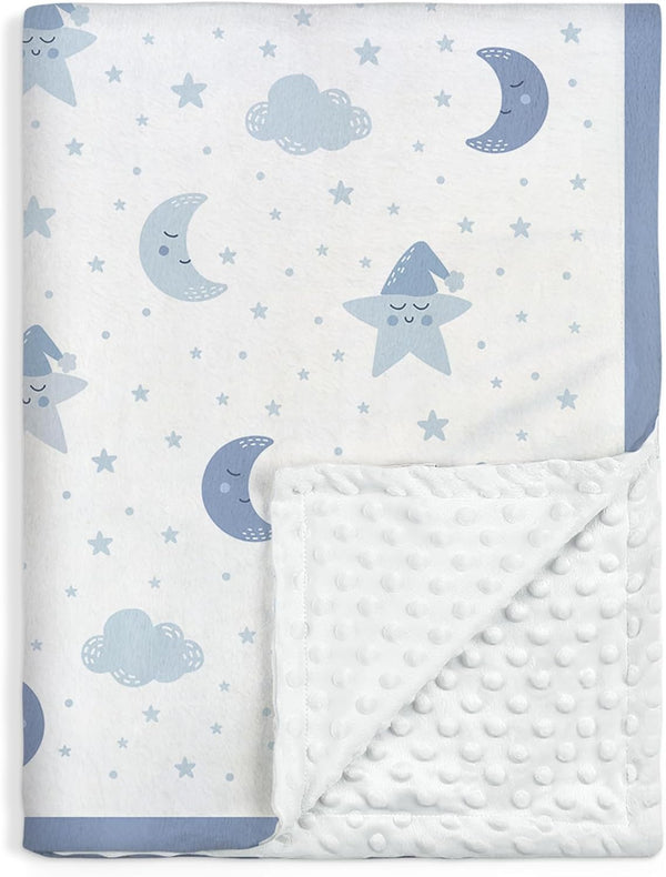 Star Baby Blanket 30 x 40 Inches for Boys Girls, Toddler Newborn