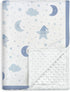 Star Baby Blanket 30 x 40 Inches for Boys Girls, Toddler Newborn