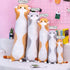 Cute Cat Plush Long Body Pillow - Soft Doll Pillows for Kids Girls, 19 Inches, Gray, 1 Count