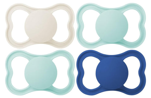 MAM 4-Pack, 6+M, 6+ 6-16, 4 Count Original + Night Boy & Air Matte Pacifiers, for Sensitive Skin, Months, Best Pacifier