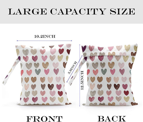 zcyxuuw 2 Wet Dry Bag for Swimsuit, Travel, Beach, Pool, Diapers, Dirty Yoga Gym Clothes, Toiletries, Makeup