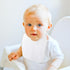 Cotton Baby Bibs in Solid White | Ideal for Feeding & Baby Shower Games