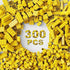 300 Pcs Classic Building Bricks, Yellow Bulk Bricks, Creative Building Block Toys for Boys Girls Ages 6-10
