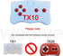 (TX10) 2.4G weelye red Button Bluetooth Remote Control, No Universal,for Kids Electric Ride On Car Only with Brand