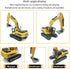 Mini Excavator Toys for Boys, Bulldozer Loader Vehicle for Kids, Sturdy Metal Construction Cars for Indoor/Outdoor Play