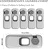 5 Pack Child Proof Refrigerator Lock, Baby Proofing Cabinet Locks for Fridge, Drawers, and Oven