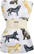 1 Mud Pie Labrador Retriever Print Muslin Baby Swaddle Blanket, Piece
