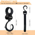 3Pcs Walker Hook Hanging, Multipurpose 360° Rotation Baby Stroller Wheelchair Hanger Clip Accessories for Hanging Diaper Bags and Mommy Organizers While Jogging, Walking, Shopping and Biking