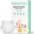 Baby Diapers Portable Pack Size 4(22~37lb), 56 Count Babycozy Bouncy Soft Diapers