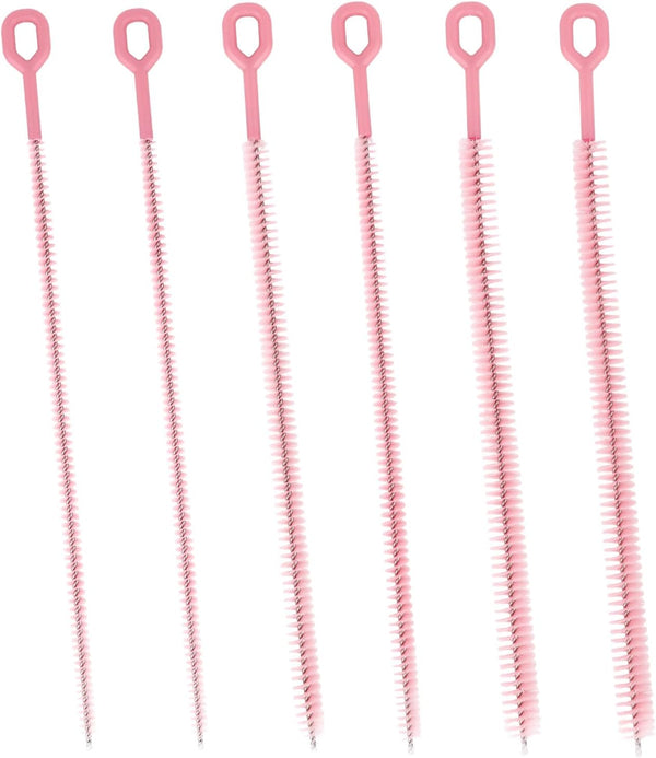 BOXOB 6pcs Straw Cleaner Brushes for Stanley, 31.5cm/12.4in Extra Long Full Bristles Coverage