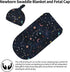 Space Galaxy Constellation Swaddle with Beanie Set, Soft and Stretchy Space Baby Stuff Blanket Swaddle Sleep Sack for Newborn Boy and Girl