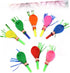 Toyvian Metallic Balloons, 100 Pcs Kids Playset, Musical Blow Outs Party Whistles Noisemaker for Children