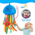10 0-3-6-18 teytoy Sensory Toy, Texture Toys for Babies with Rattle, Autism Sensory Toys Jellyfish Shape Tactile