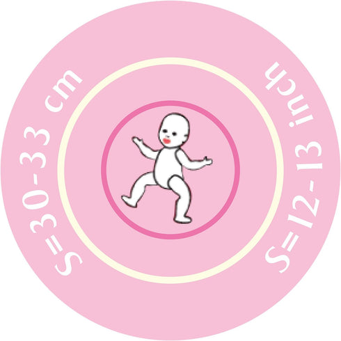 2-pc 12"-13" Gotz Pink Print Knit Sleep 'n Play Outfit for Baby Dolls