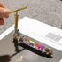 Mini Fingerboard Scooters Gold, Tiny Two Wheel Toys, Finger Scooter Fingertip Movement Skateboard for Play