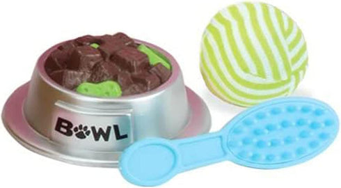 Sophia's Plush Puppy Dog and Accessories Set with Leash, Food Bowl, Brush & Toy for 18" Dolls
