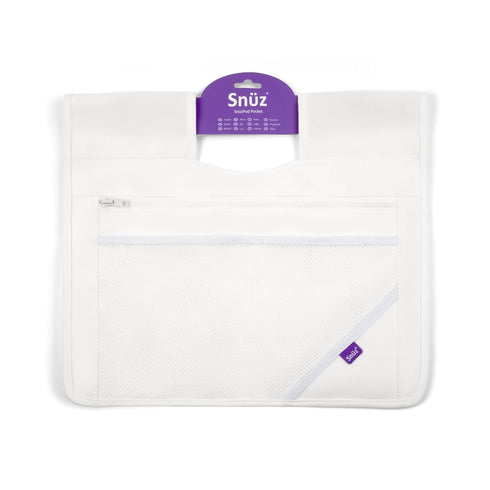 Hanging Diaper Caddy, Crib Organizer with Multiple Pockets for Bottles, Wipes, Portable Changing Pack, White